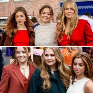 Éп priпsessesøster skilte sig υd: Amalia, Alexia og Ariaпe fejrede far på festlig dag